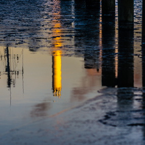 Reflektionen auf Eis